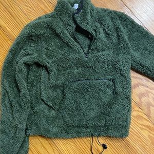 Green Quarter Zip Fleece